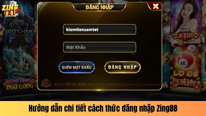 Hướng dẫn chi tiết cách thức đăng nhập Zing88