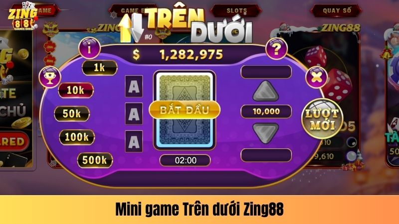 Mini game Trên dưới Zing88